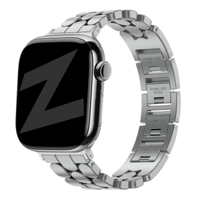 apple watch steel strap oval silver