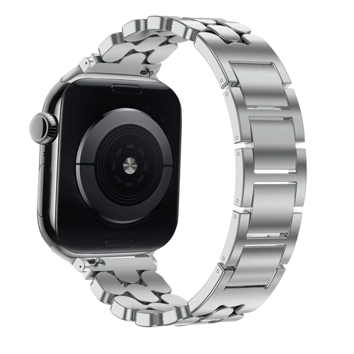 Bandz Correa acero 'Oval' Apple Watch (plata)