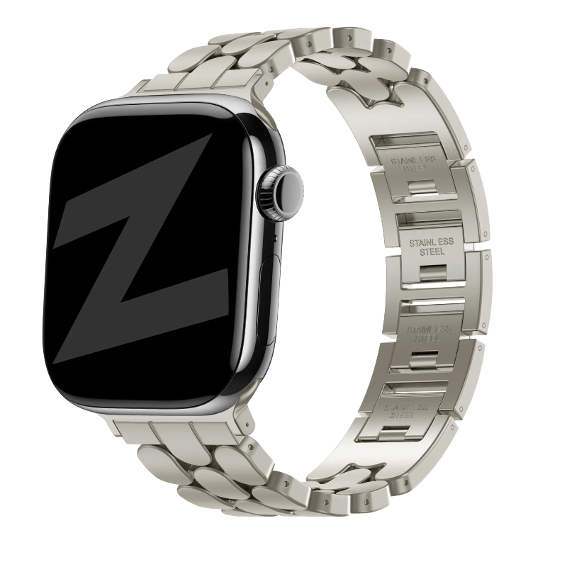apple watch steel band oval starlight