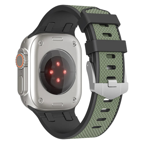 Correa deportiva grain Apple Watch (negro/verde)