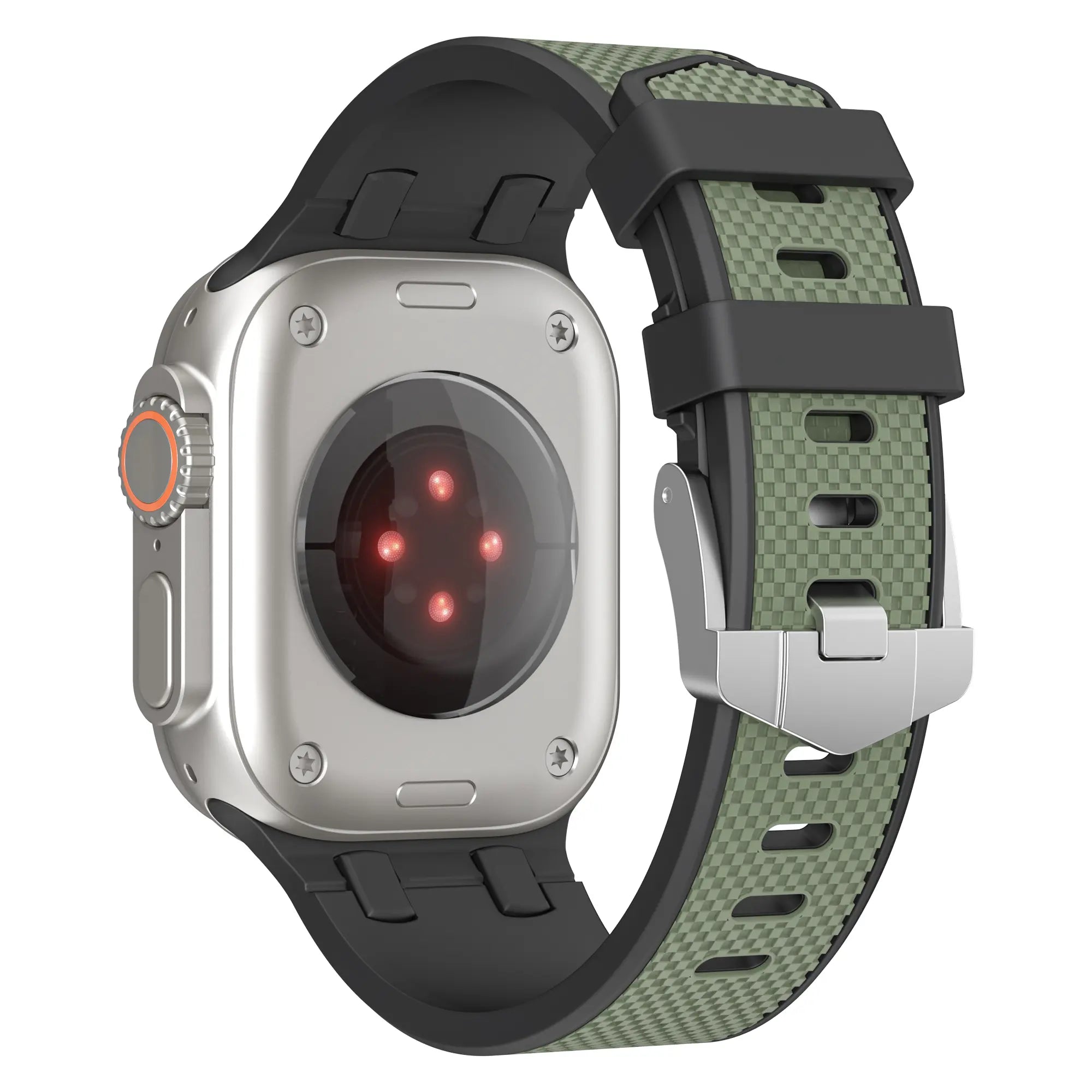 Correa deportiva grain Apple Watch (negro/verde)