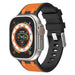 Correa deportiva grain Apple Watch (negro/naranja)