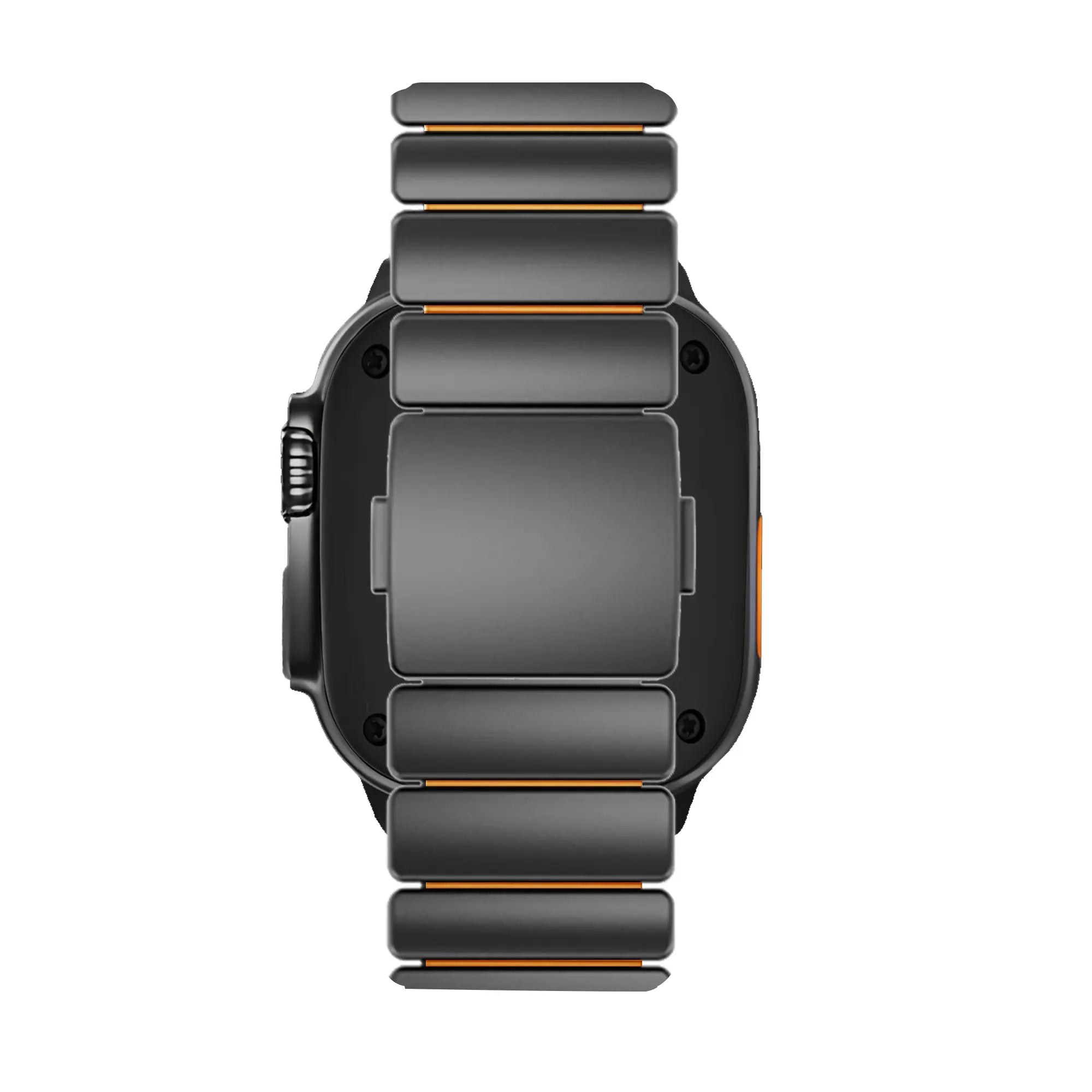 Bandz Correa titanio 'Hybrid' Apple Watch (negro/naranja)