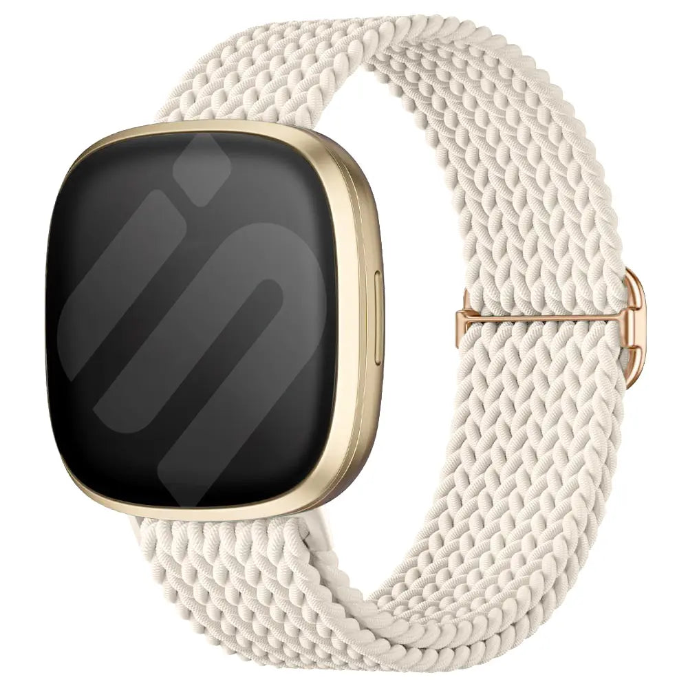 Correa tejido ajustable Fitbit Versa 4 (beige)