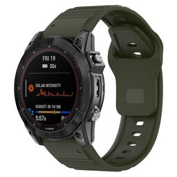 Correa silicona outdoor Garmin Instinct 3 - 45mm (verde militair)