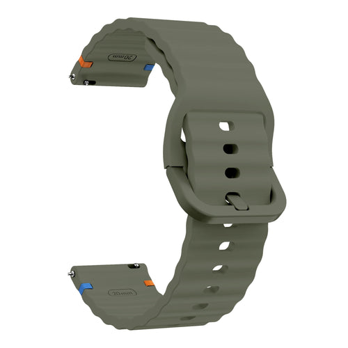 Polar Unite Wave Silicone Bracelet (Army Green)