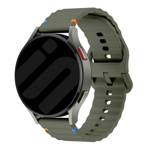 Huawei Watch GT 2 42mm Wave Silicone Strap (Army Green)