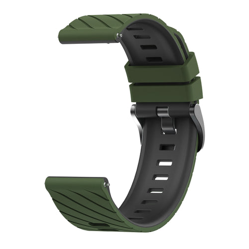 Correa twill deportiva ICE Smart TKS Rectangular 1.41 (verde militar/negro)