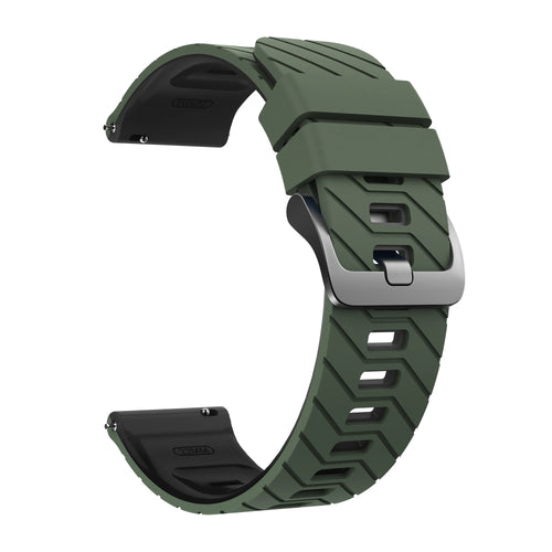 Correa twill deportiva ICE Smart TKS Rectangular 1.41 (verde militar/negro)