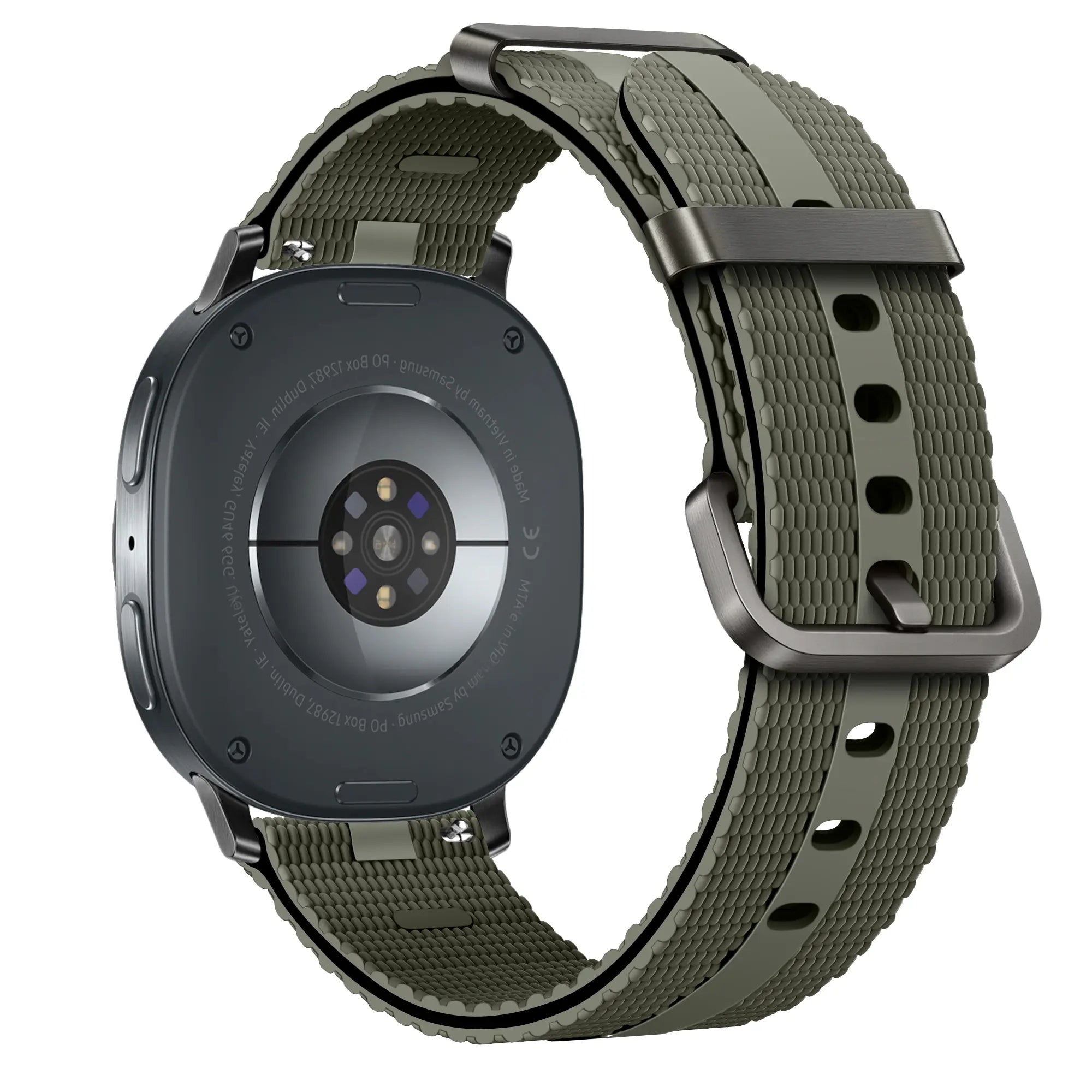 Correa activa silicona Samsung Galaxy Watch 8 Classic (verde militar)