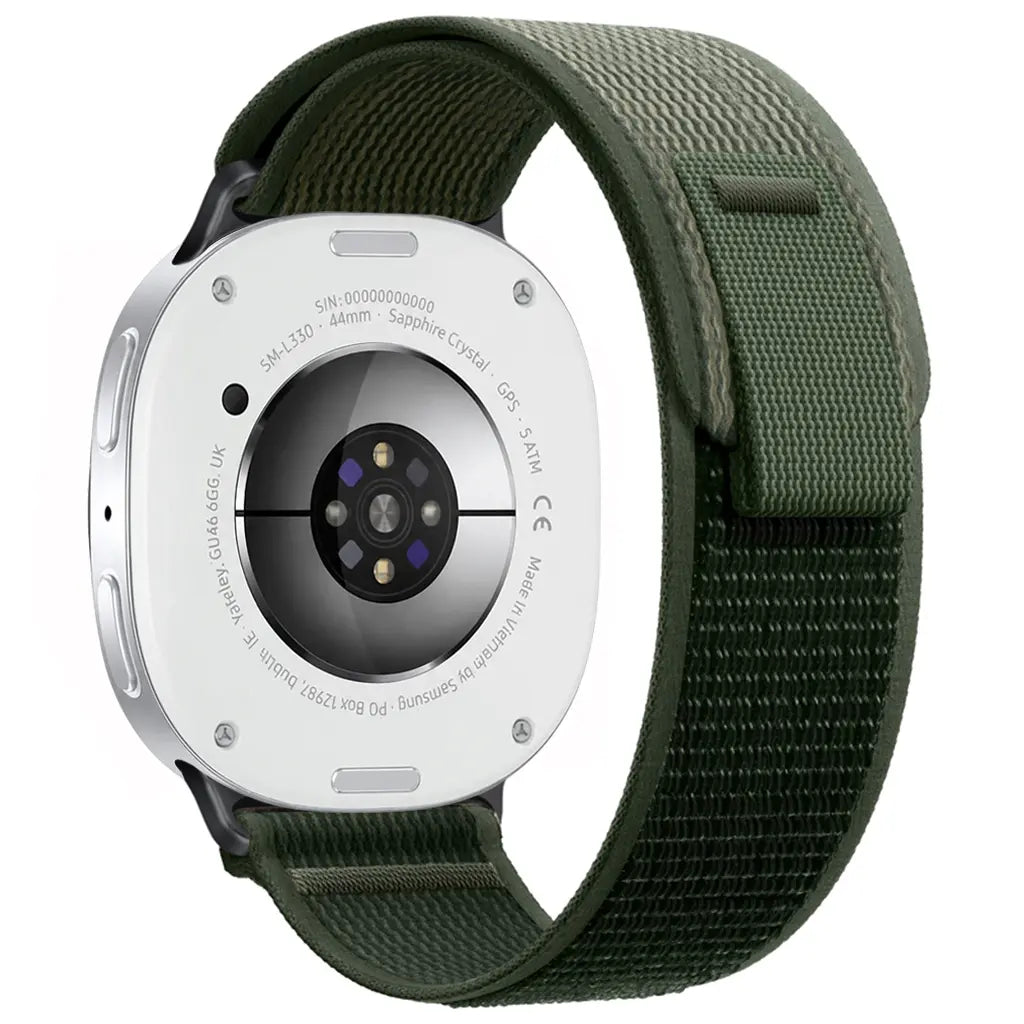 Correa nylon trail Samsung Galaxy Watch 8 - 44mm (verde militar)