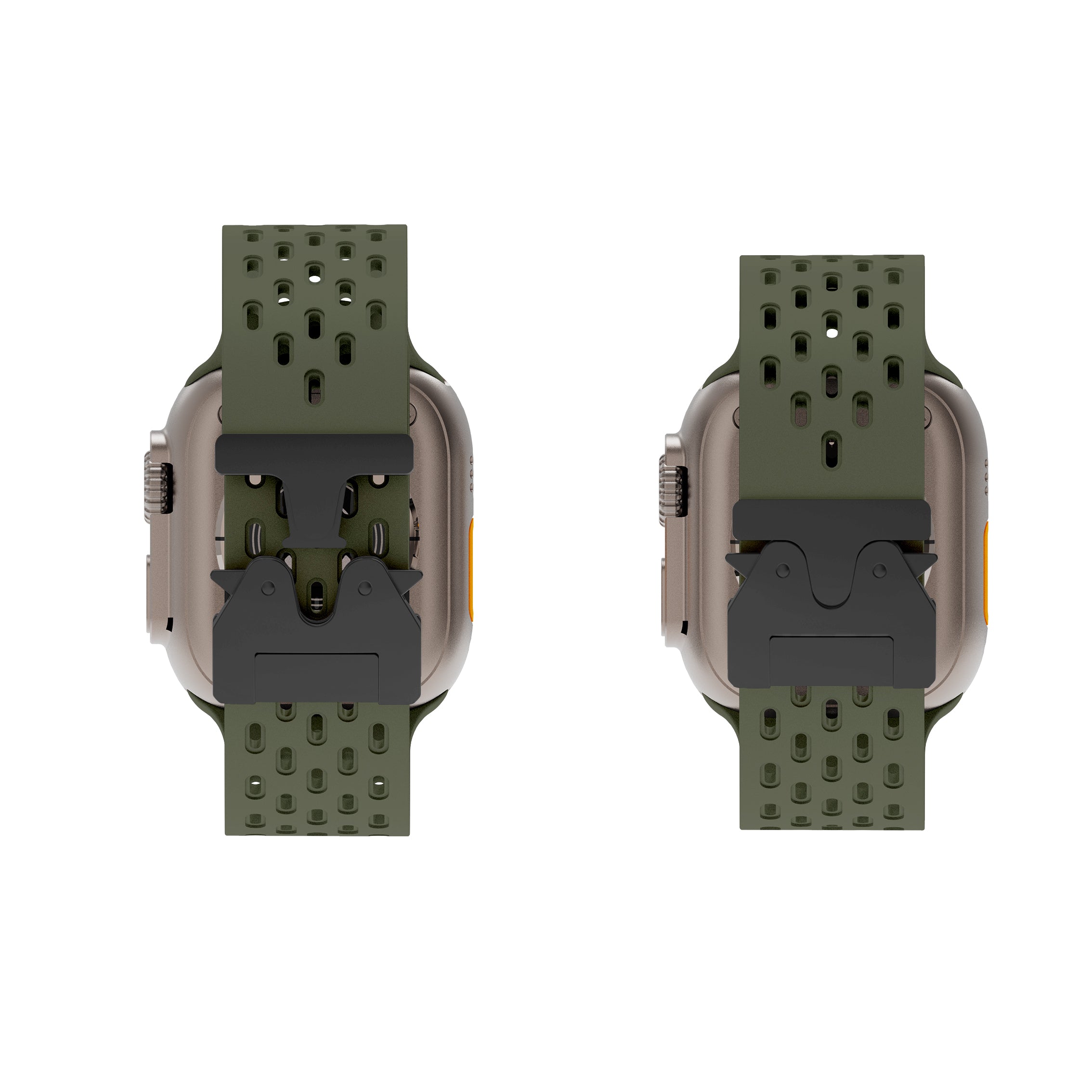 Correa silicona air con P-buckle Apple Watch (verde militar)