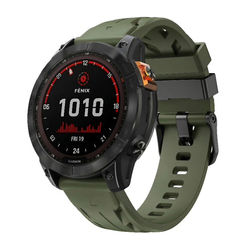 Garmin Epix Pro (Gen 2) 51mm Race Silicone Strap (Army Green)