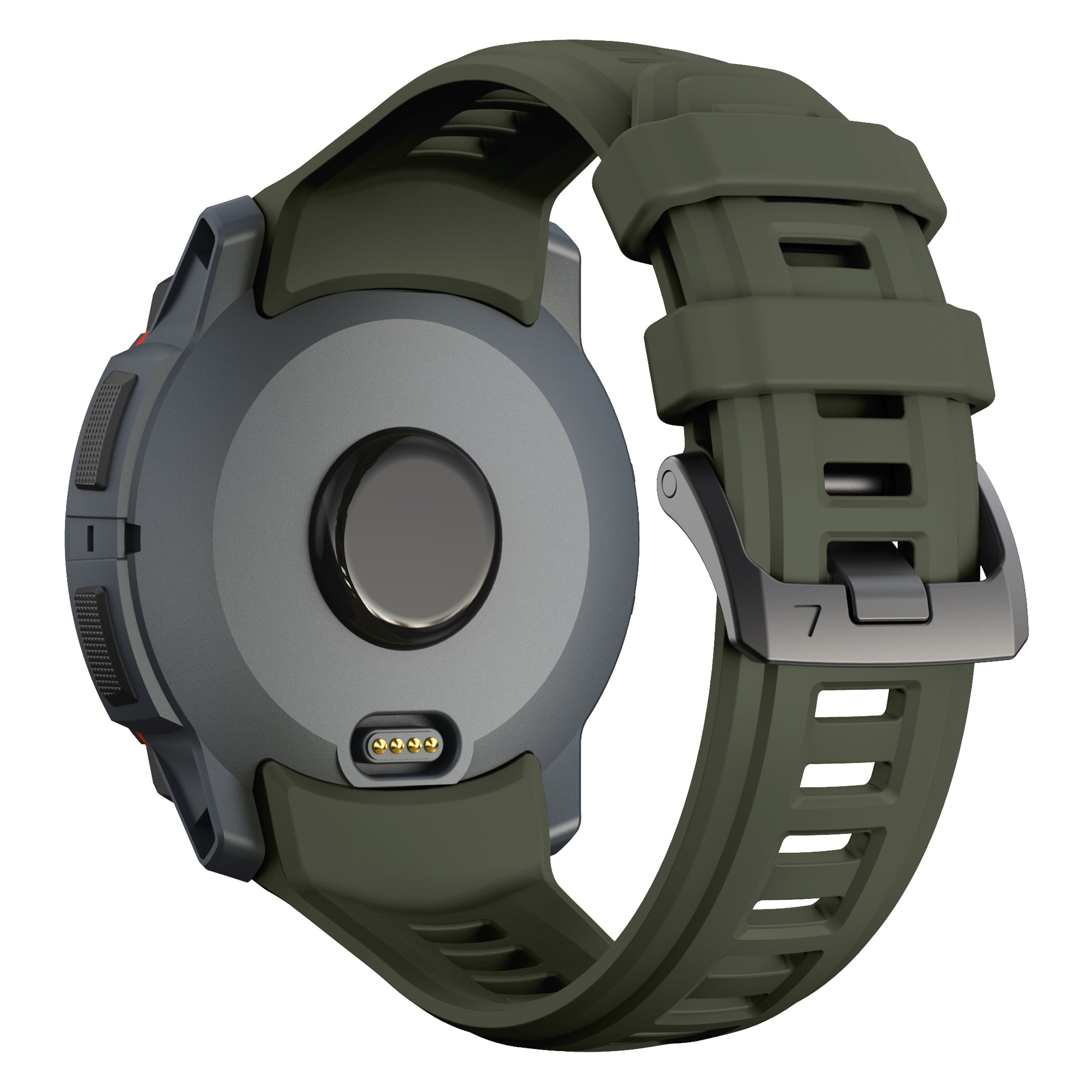 Garmin Instinct 3 - 45mm Silicone Strap 'Perfect Fit' (Army Green)