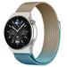 Correa milanese Huawei Watch GT 3 Pro 46mm (azul/oro)