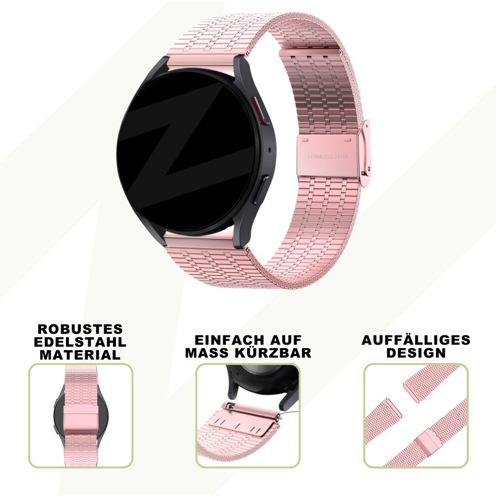 Bandz Correa acero adjustable Coros Apex 2 (rosa)