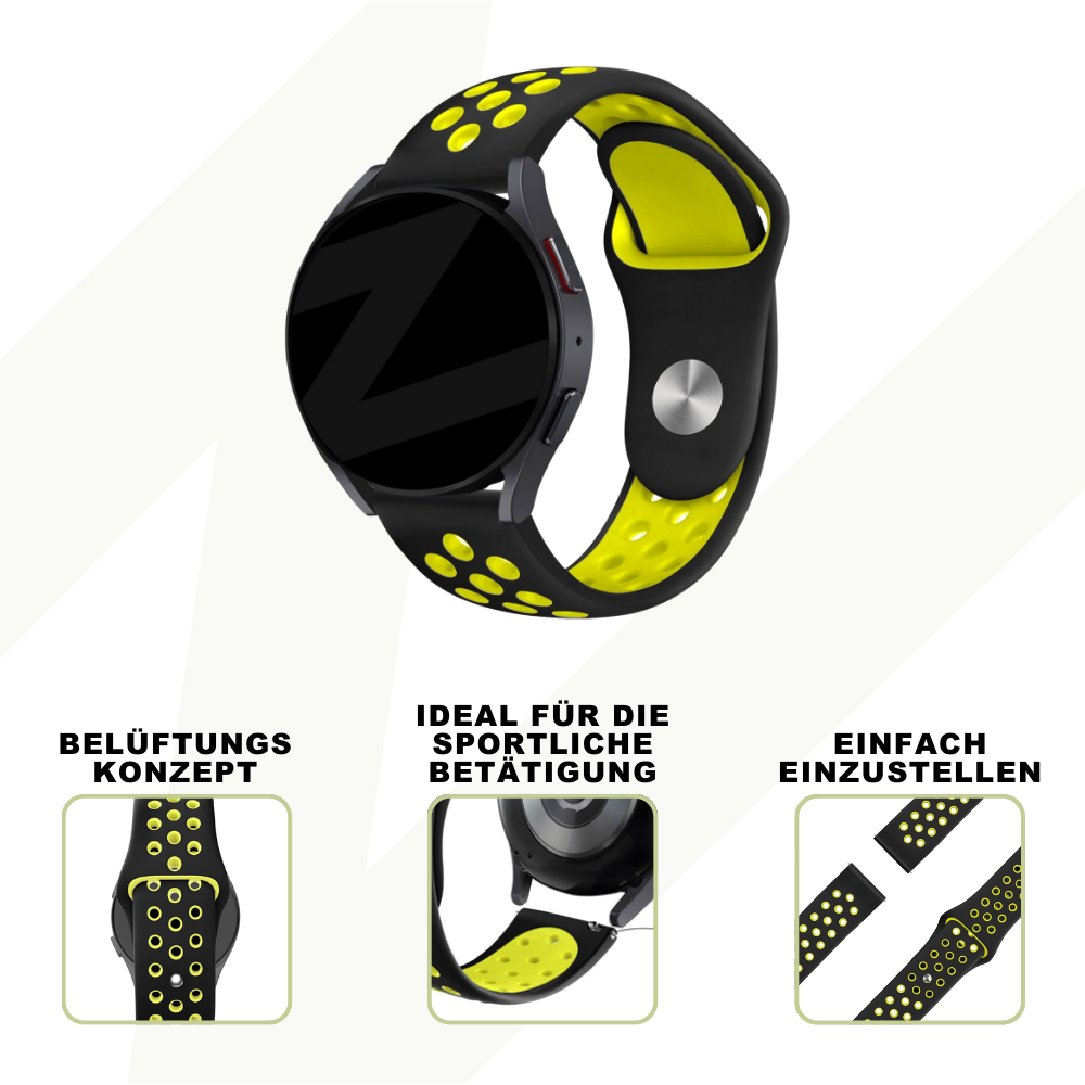 Bandz Coros Apex 2 Pro Sport Strap 'Deluxe' (Black/Yellow)