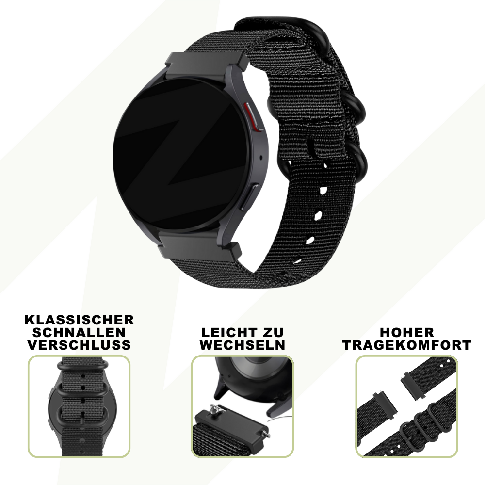 Bandz Coros Apex 2 Pro Nylon Strap with Buckle (Black)