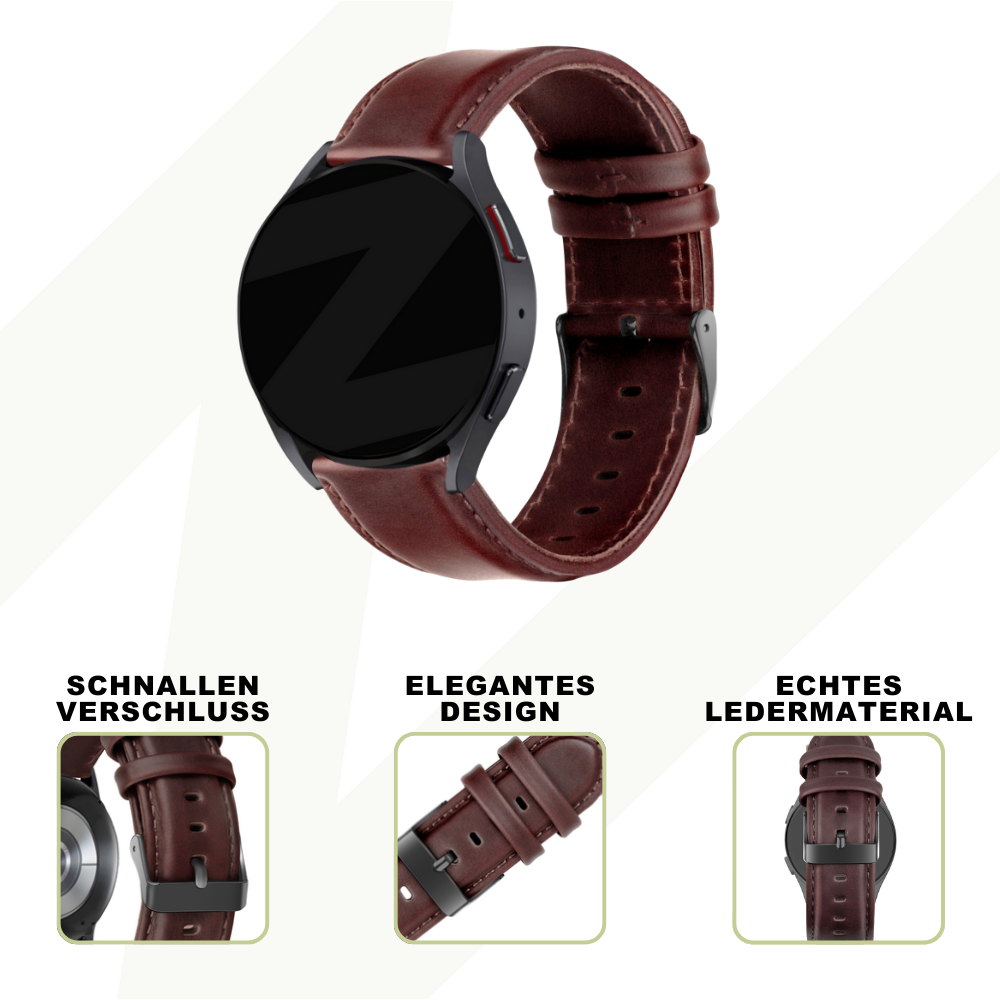 Bandz Suunto Vertical Leather Strap 'Classic' (Dark Brown)