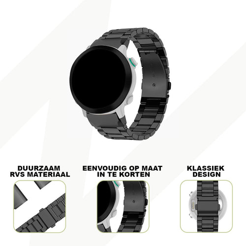 Bandz Correa acero 'Classic' Garmin Forerunner 935 (negro)