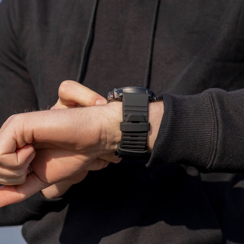 Bandz Correa silicona con hebilla Garmin Epix Pro (Gen 2) 51mm (negro)