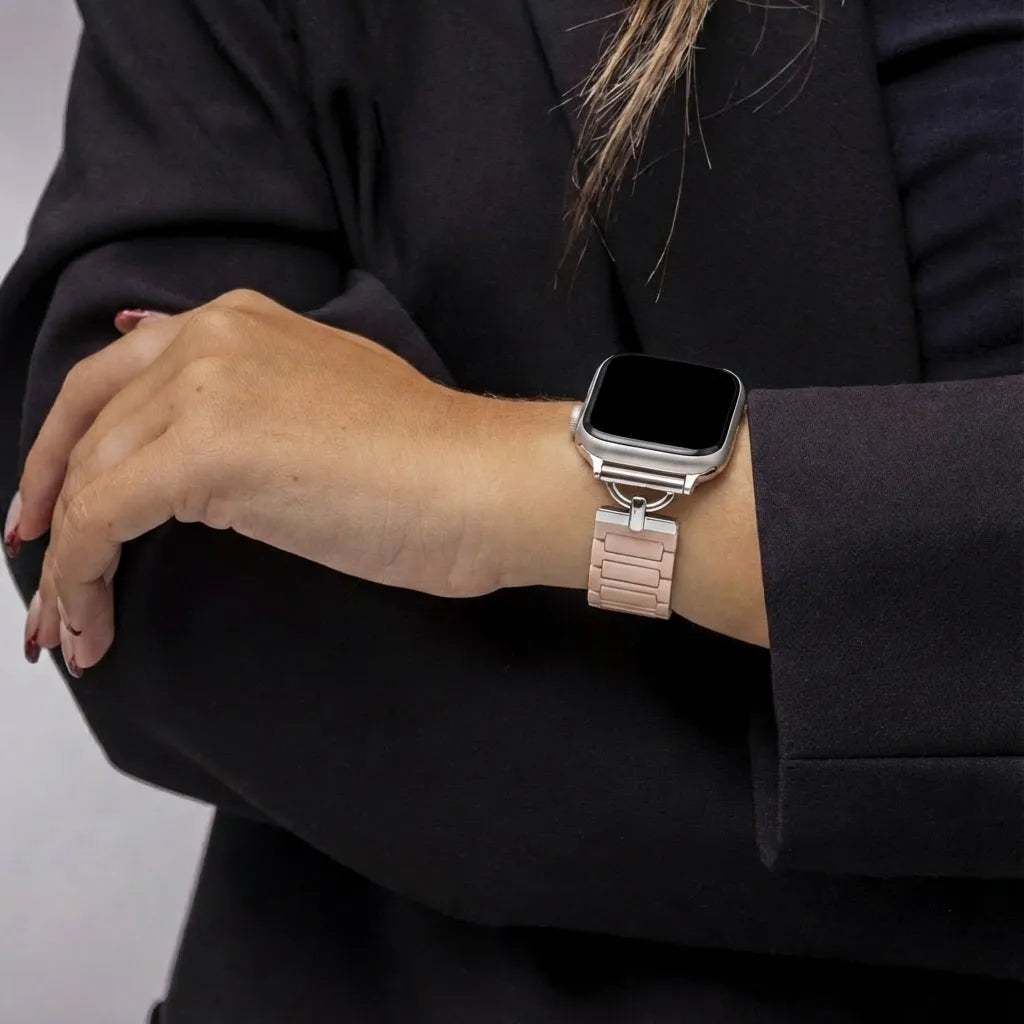 Bandz Correa silicona magnético 'fino' Apple Watch (beige)