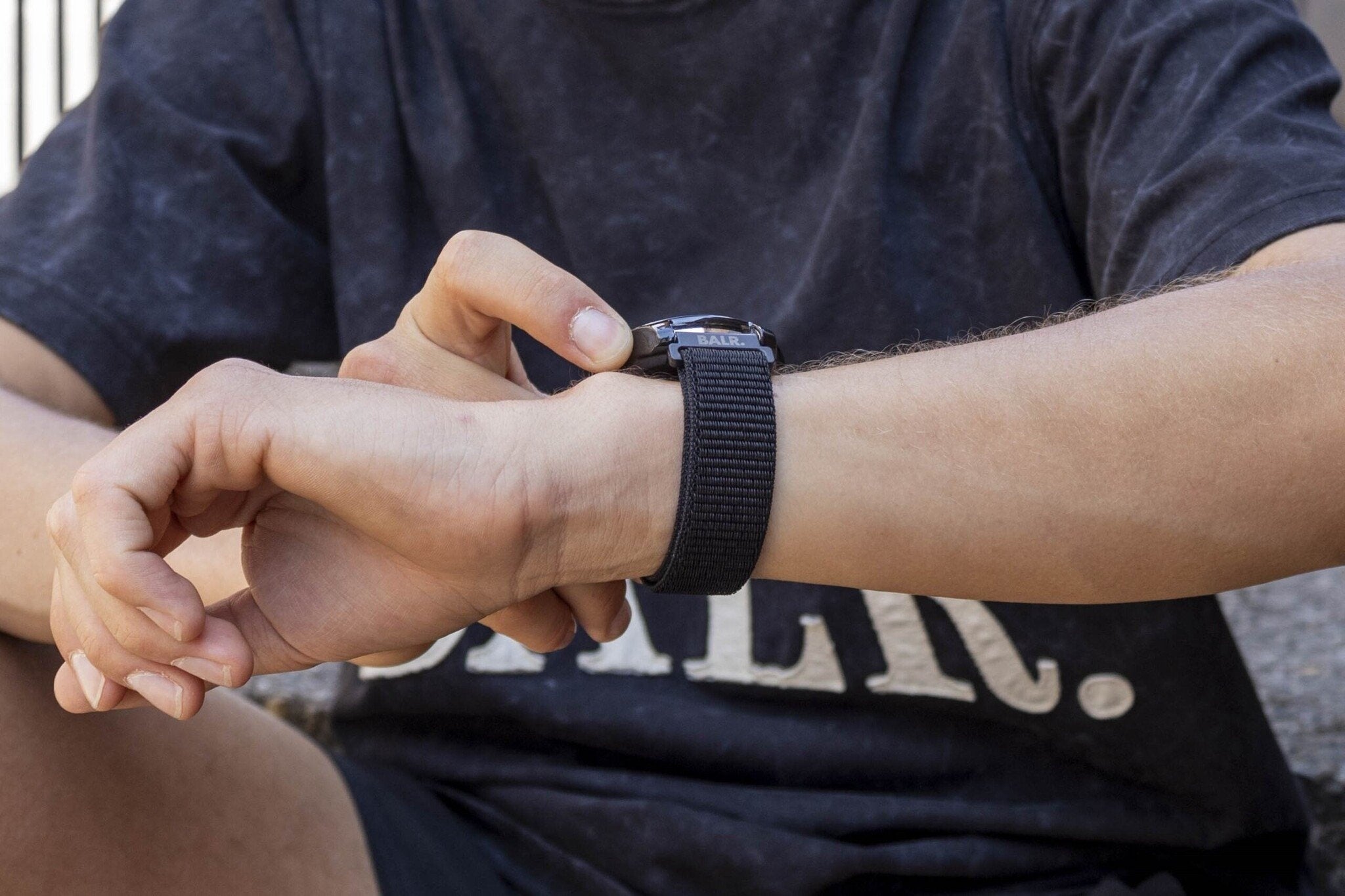 BALR Samsung Gear S3 Nylon Strap (Black)