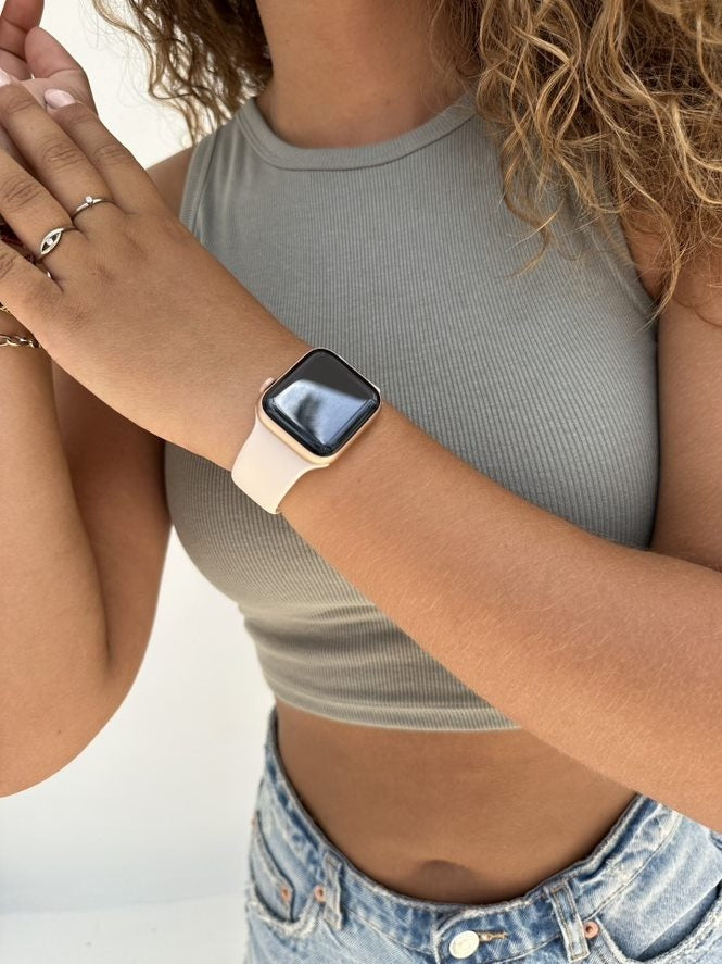 Correa silicona xoxo Wildhearts Apple Watch (beige)