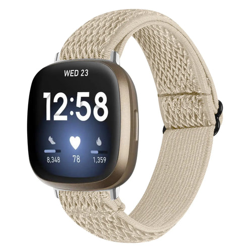 Fitbit Sense Elastic Strap (Beige)