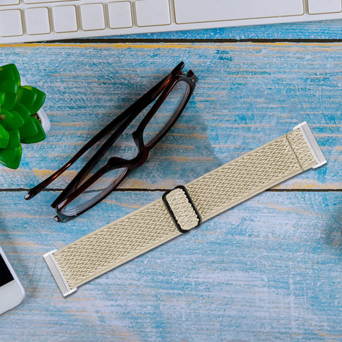 Fitbit Versa 4 Elastic Strap (Beige)