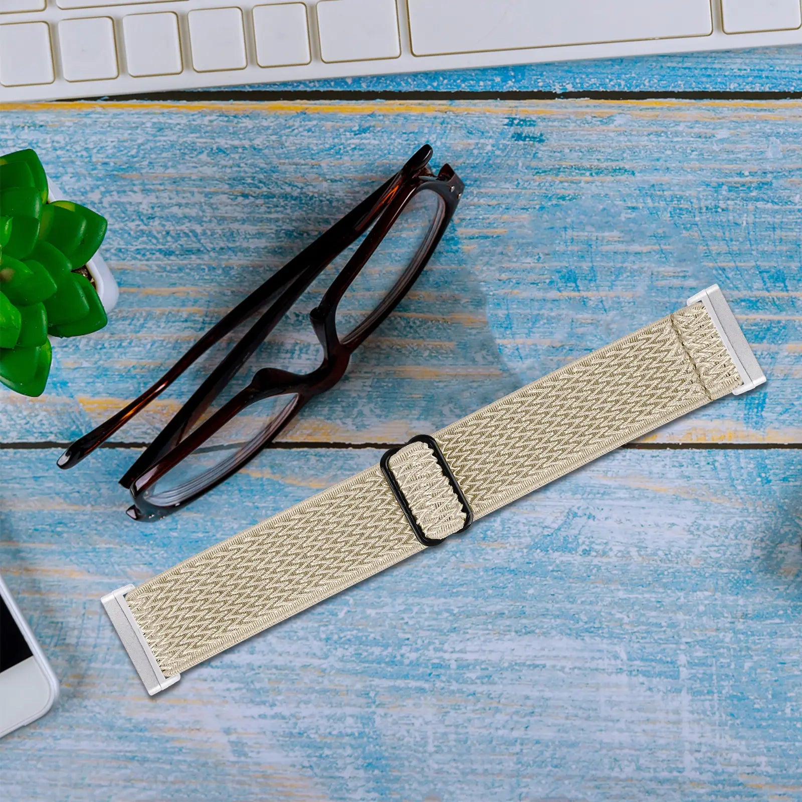 Fitbit Sense Elastic Strap (Beige)