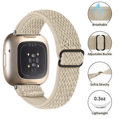 Fitbit Sense Elastic Strap (Beige)