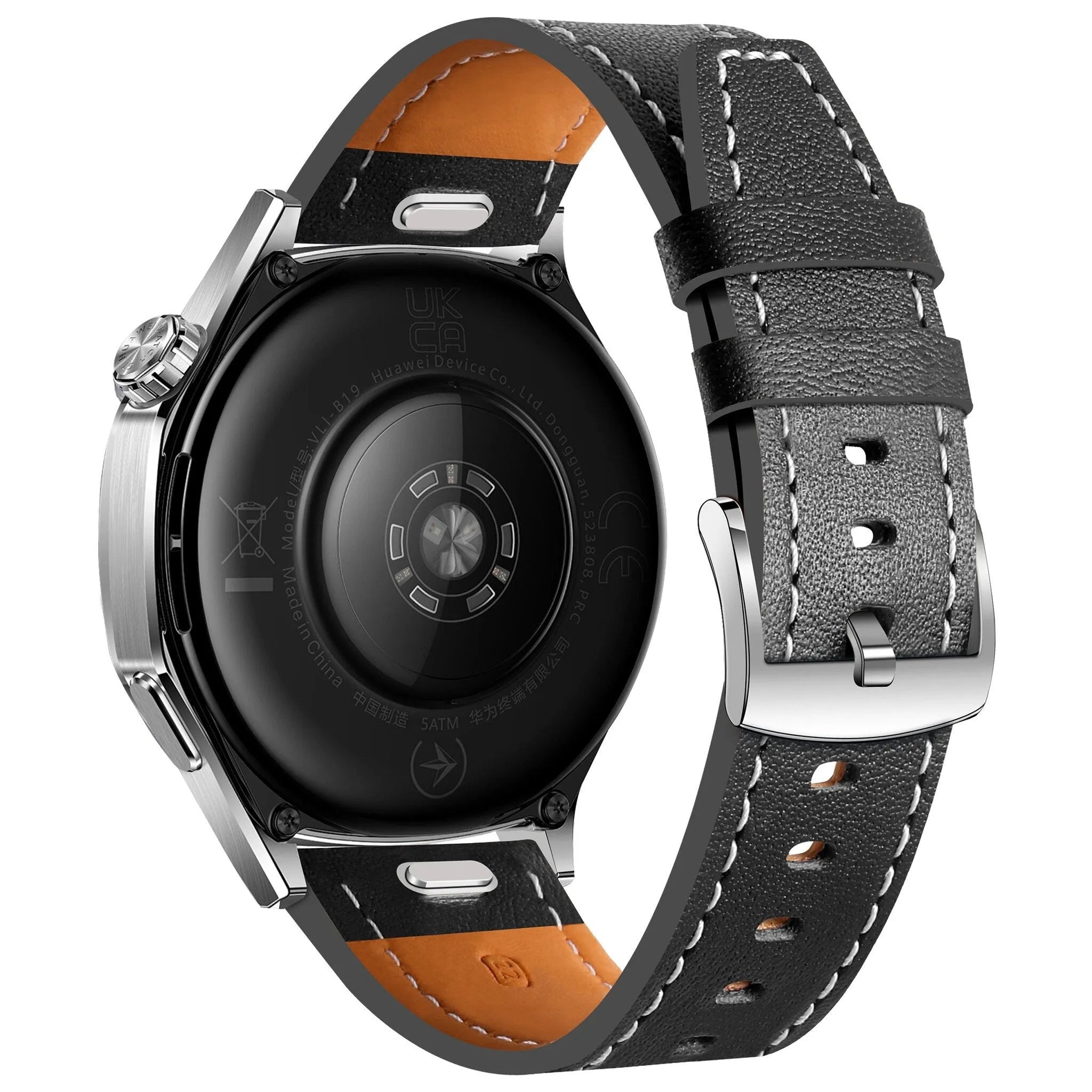 Correa cuero 'One Push' Oppo Watch S (negro)