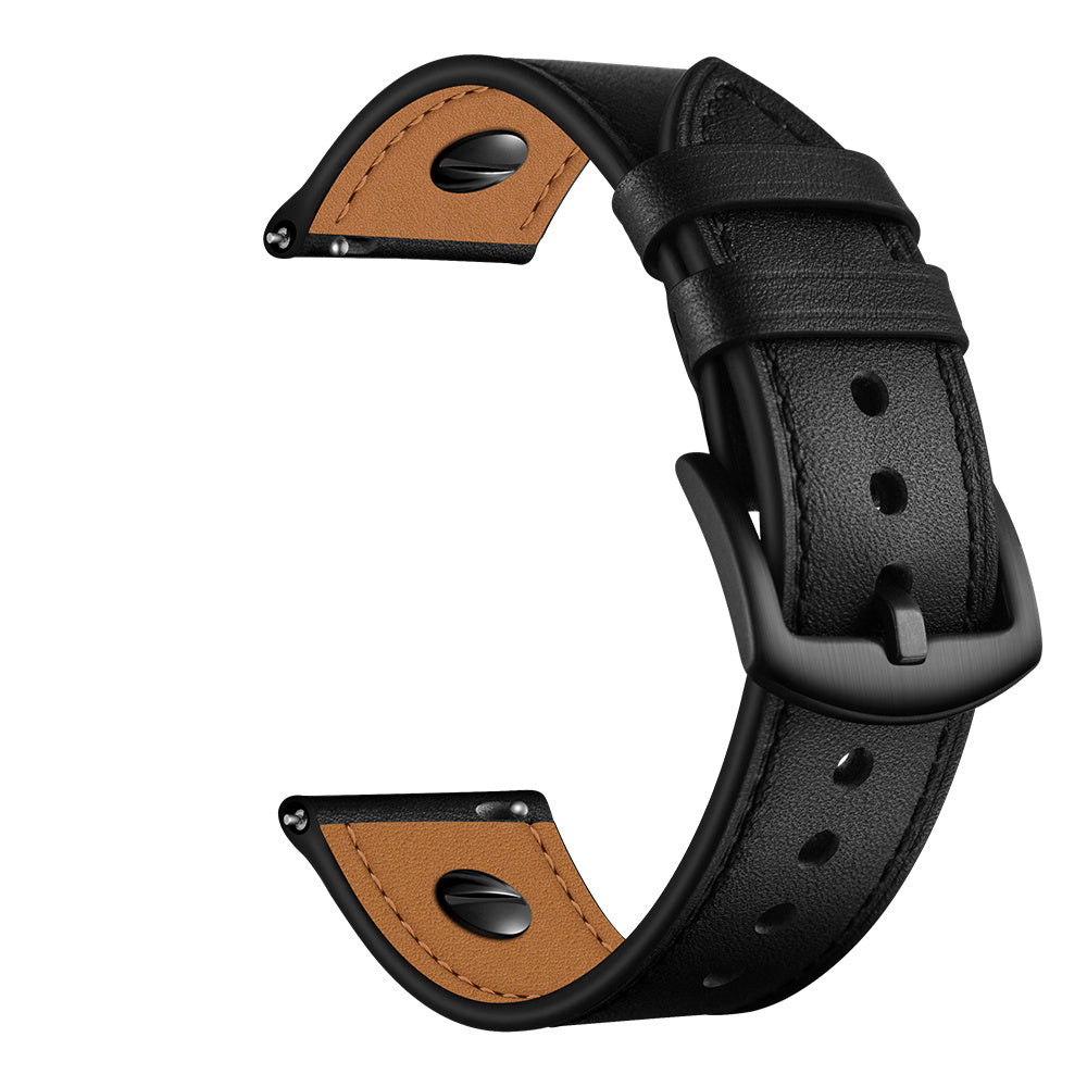 Amazfit Bip U (Pro) Leather Strap with Screw (Black)