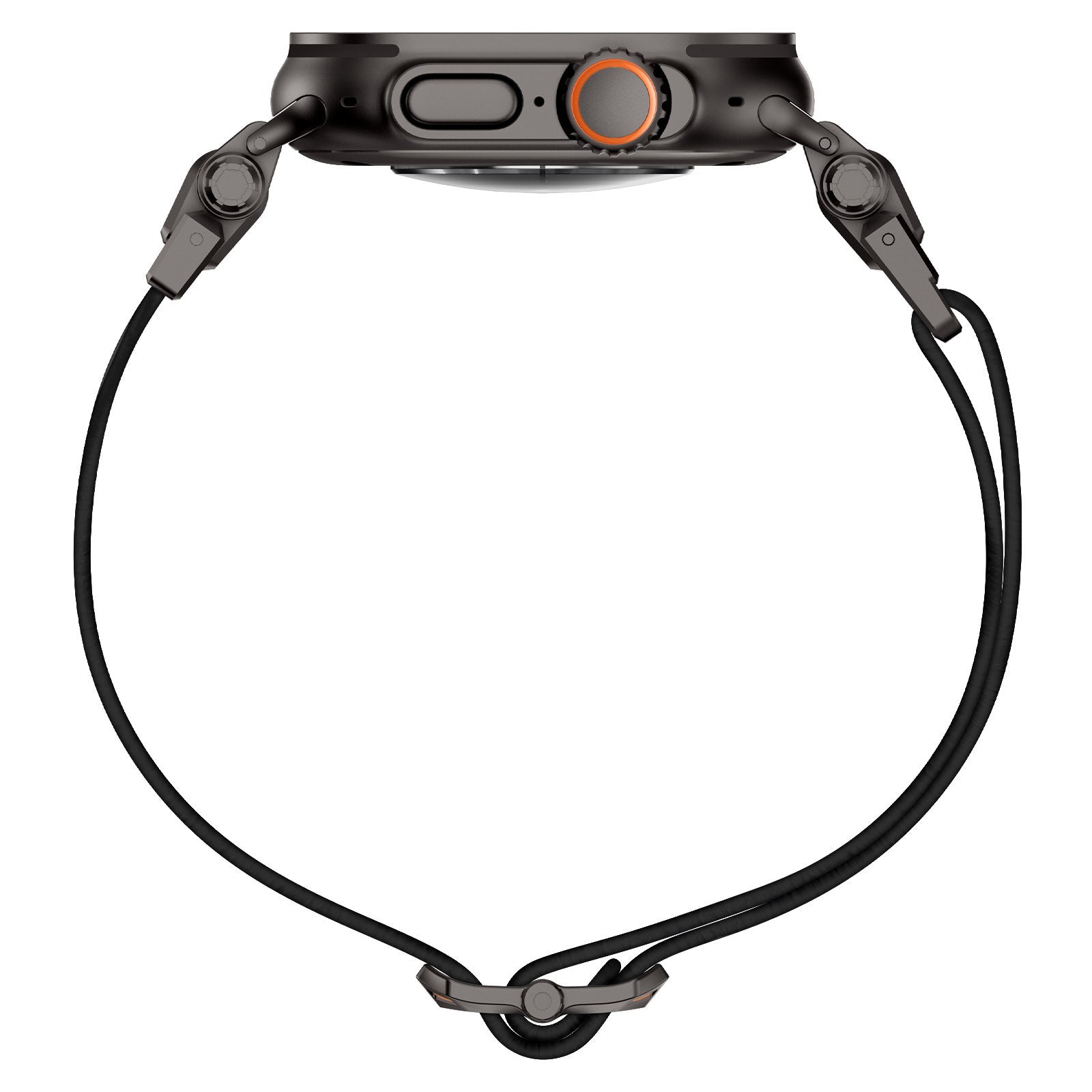 Correa poliéster 'Explorer' Apple Watch (negro/negro)