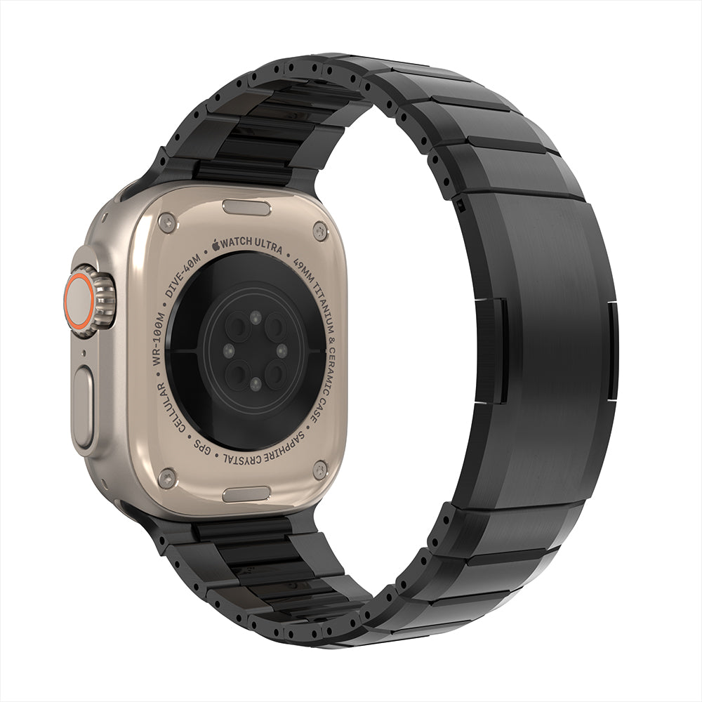 Apple Watch Ultra Steel Hybrid Strap (Black)
