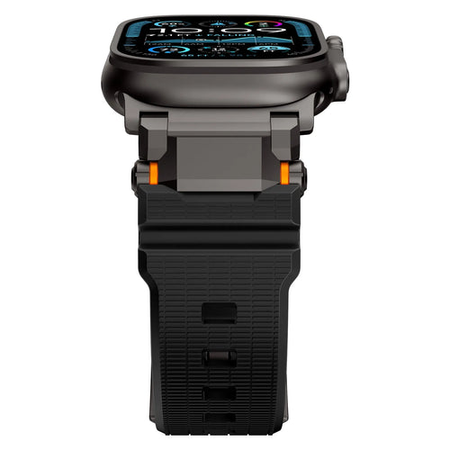 Correa silicona 'Aventurero' Apple Watch (negra/negra)