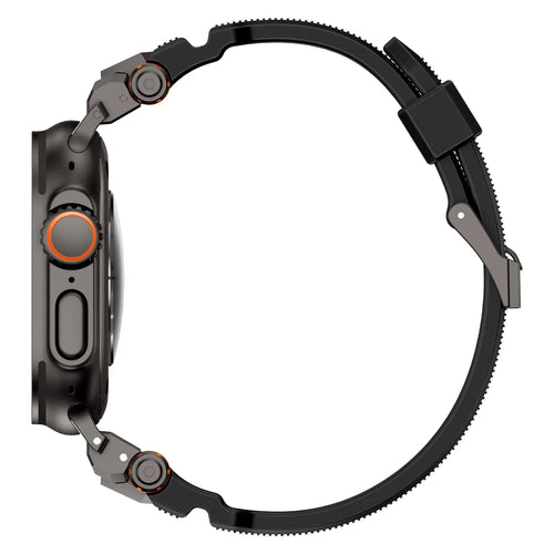 Correa silicona 'Aventurero' Apple Watch (negra/negra)