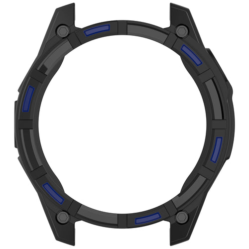 Funda resistente TPU Garmin Quatix 8 - 47mm (negro/azul)