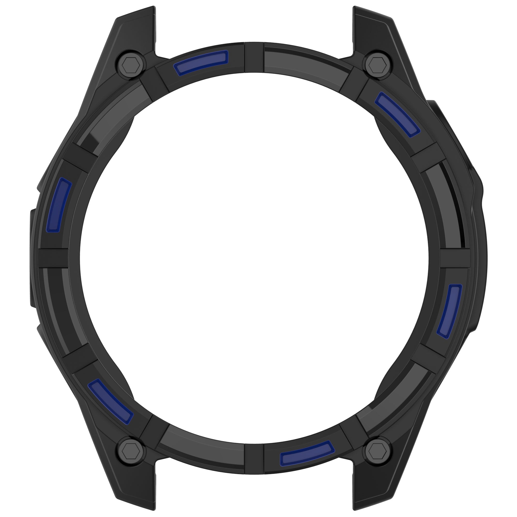 Funda resistente TPU Garmin Quatix 8 - 51mm (negro/azul)