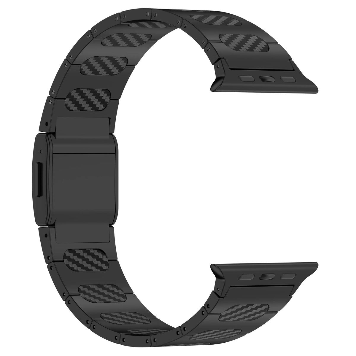 Correa acero híbrida refinado Apple Watch (noir/carbone)