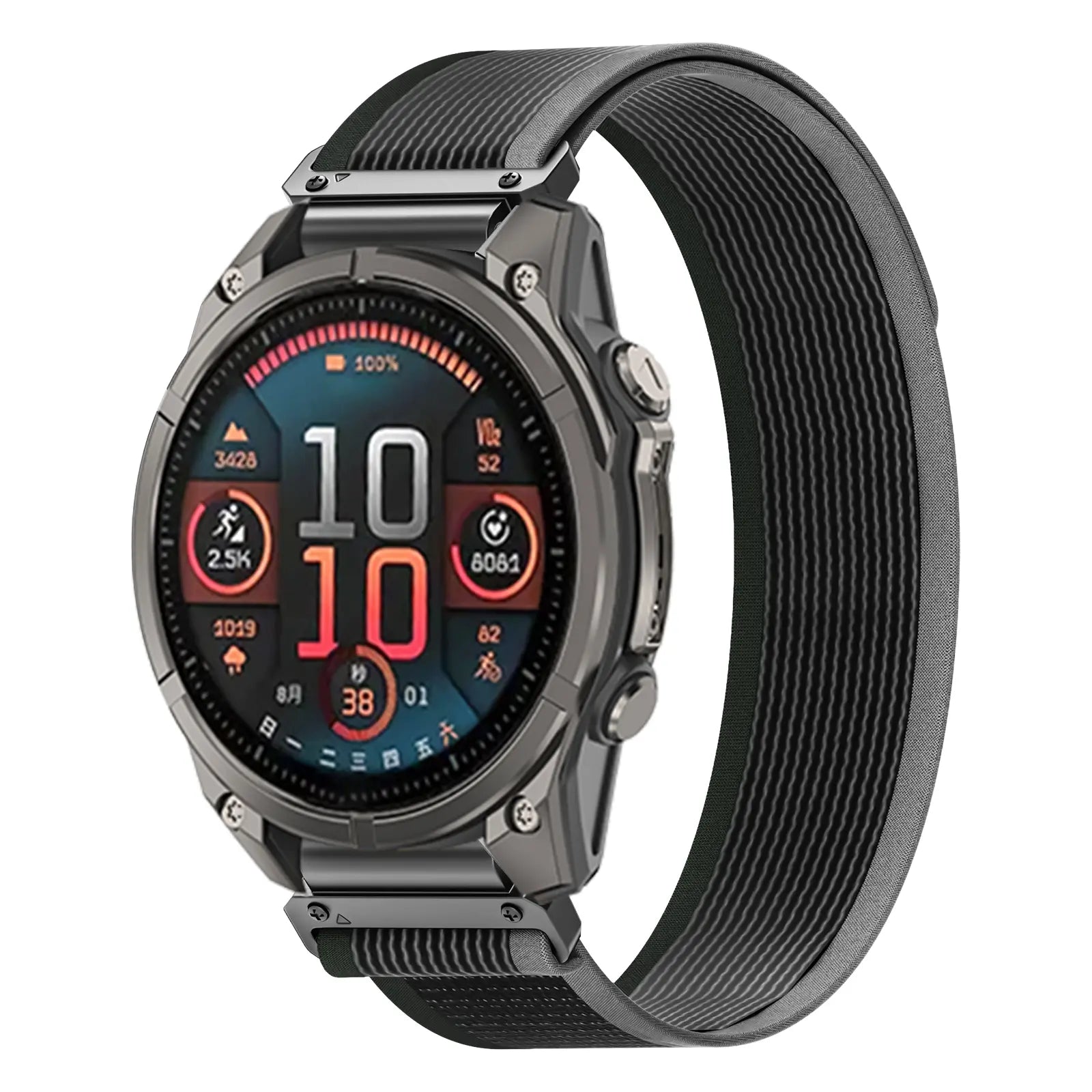Correa trail loop premium Garmin Epix Pro (Gen 2) 51mm (negro/verde)