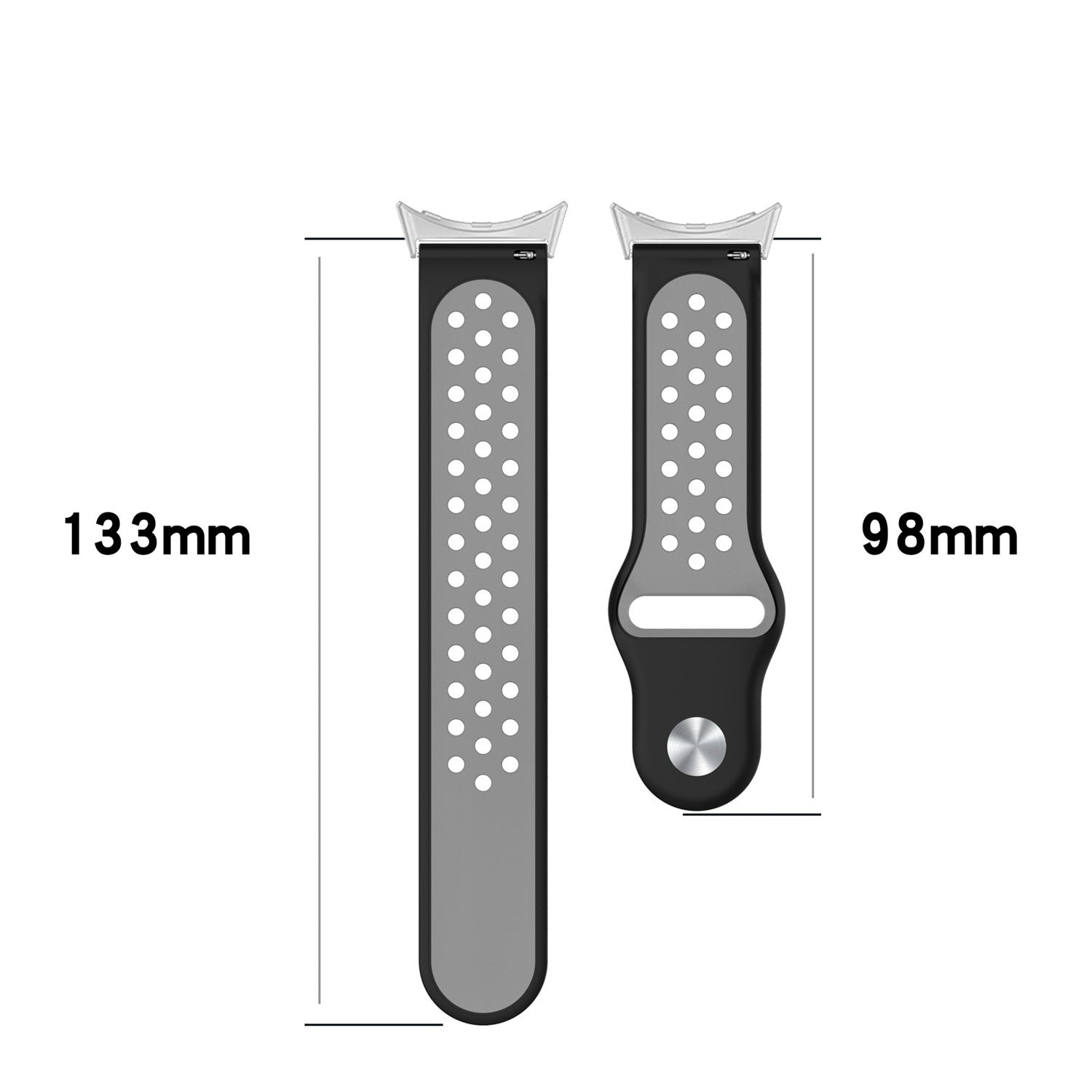 Correa deportiva Google Pixel Watch 4 - 41mm (negro/gris)