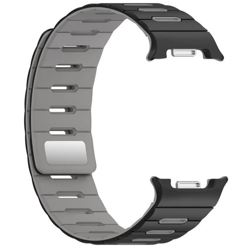 Samsung Galaxy Watch 8 - 40mm Magnetic Silicone Strap (Black/Grey)
