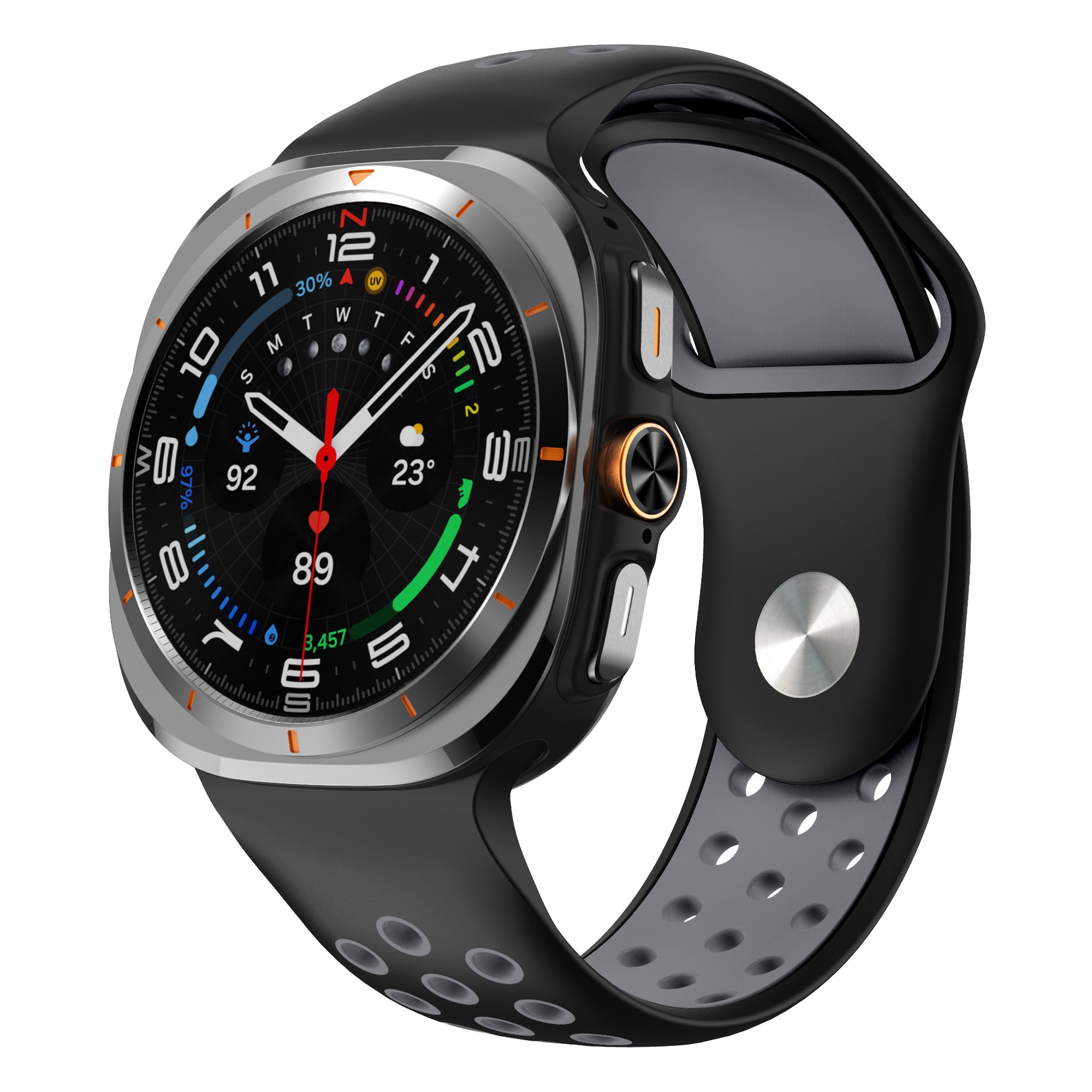 Correa deportiva Samsung Galaxy Watch Ultra (negro/gris)