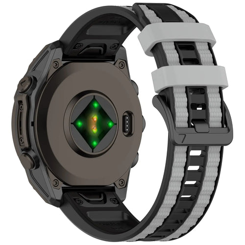 Garmin Fenix 7x Sport Grain Strap (Black/Grey)