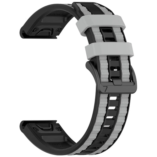 Garmin Fenix 7x Sport Grain Strap (Black/Grey)