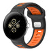 Google Pixel Watch 4 - 45mm Sport Duo Strap (Black/Orange)