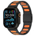 Apple Watch Ultra Refined Steel Hybrid Strap (Black/Orange)