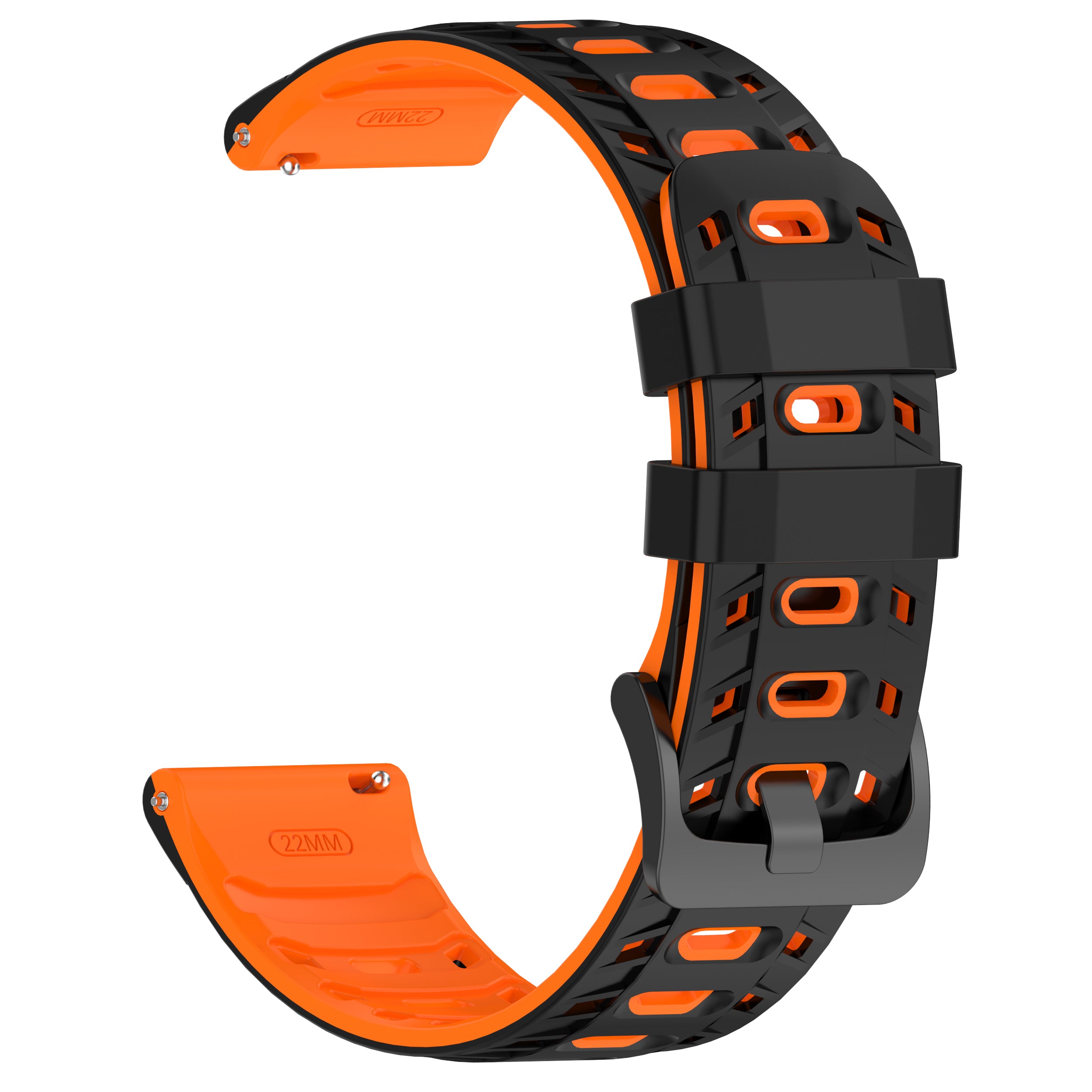 Correa deportiva de sarga Suunto 9 Peak (negro/naranja)